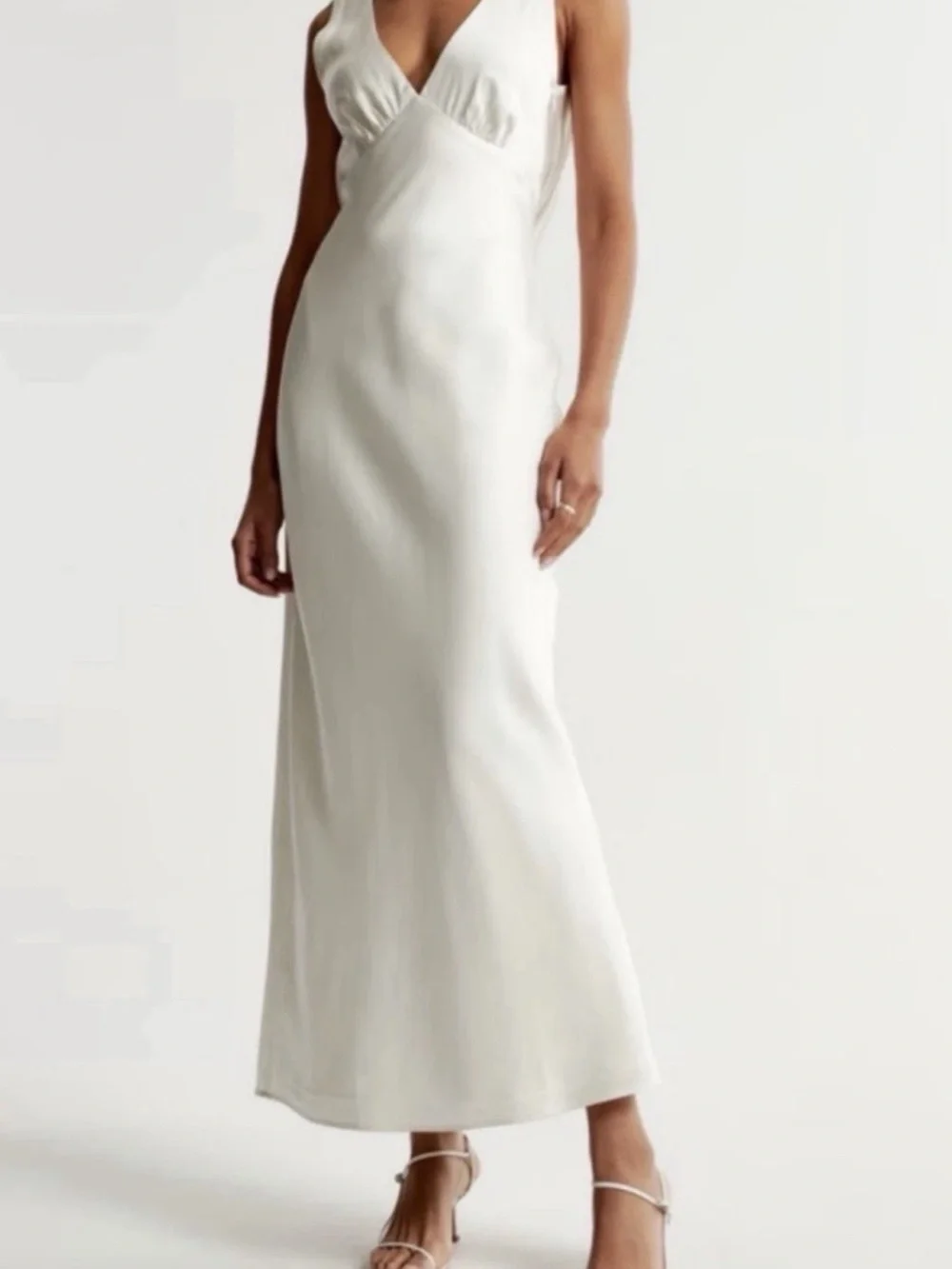 NWT Abercrombie and Fitch Plunge Cowl Back Maxi Dress
